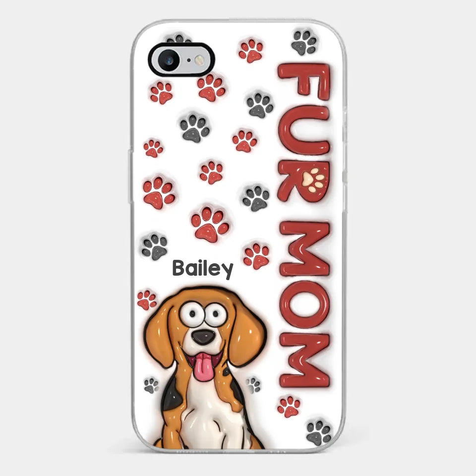 Les animaux savent vous remonter le moral ! Coque de téléphone transparente personnalisée avec effet gonflable 3D pour chien et chat ! Cadeau idéal pour les propriétaires et les amoureux des animaux.