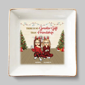 Les bons moments sont encore meilleurs avec vos meilleures amies à vos côtés - Porte-bijoux personnalisé Bestie - Cadeau de Noël pour meilleures amies, meilleures amies, sœurs