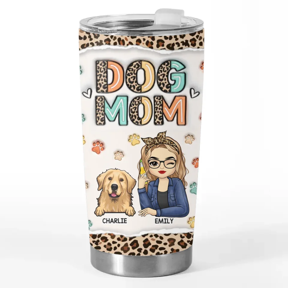 Vous faites de chaque jour une bénédiction - Gobelet personnalisé avec effet gonflable 3D imprimé pour chien et chat - Cadeau pour propriétaires d'animaux et amoureux des animaux