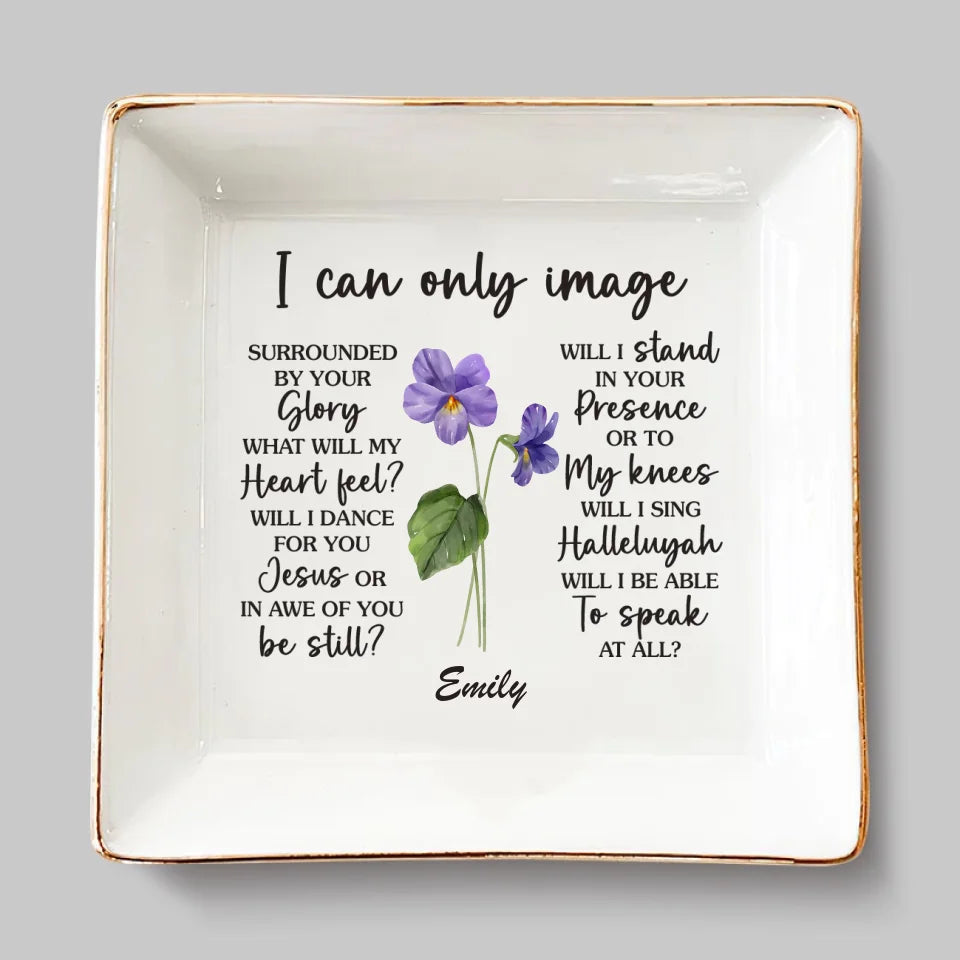 Un véritable ami est une bénédiction d'en haut - Plat à bijoux personnalisé Bestie - Cadeau pour meilleures amies, meilleures amies, sœurs