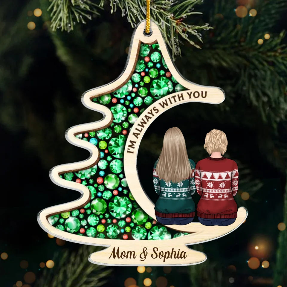 Chaque souvenir est un trésor que nous chérissons - Ornement commémoratif personnalisé - Forme personnalisée en acrylique - Cadeau de condoléances, cadeau de Noël pour les membres de la famille