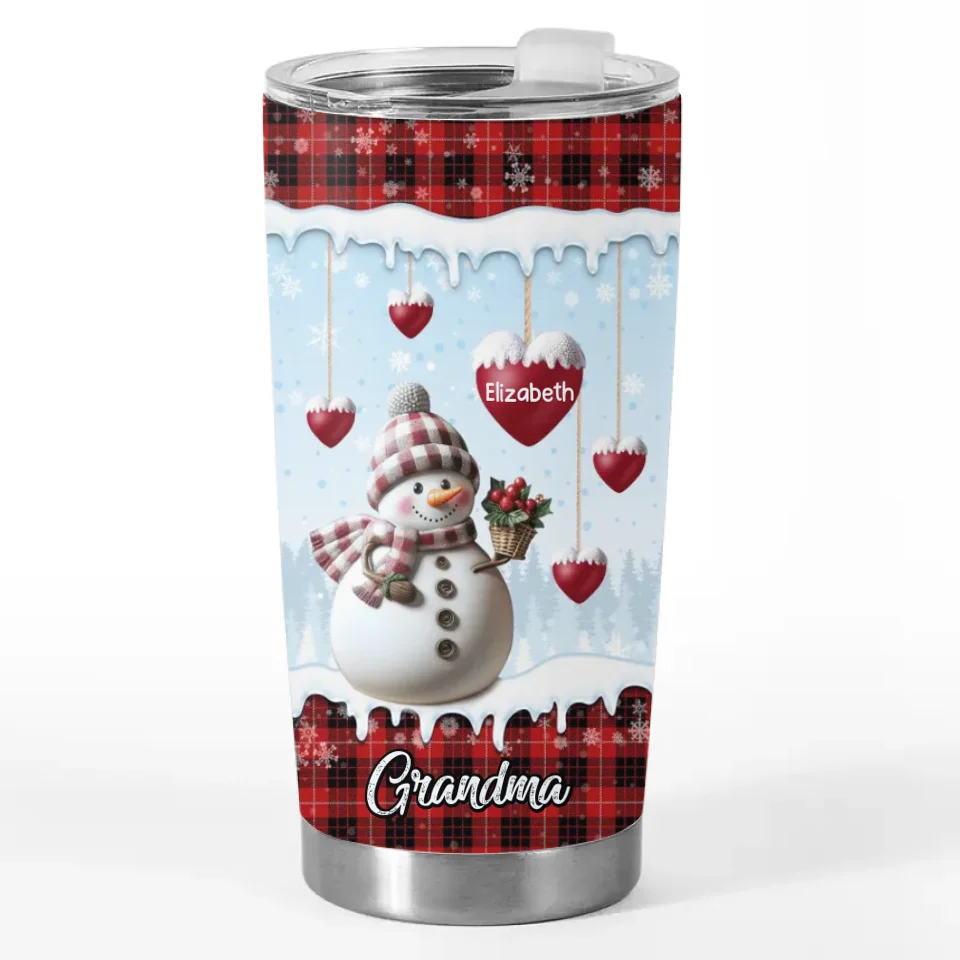 Grand-mère, ma maison pour toutes les saisons - Gobelet personnalisé pour la famille - Cadeau de Noël pour maman et grand-mère