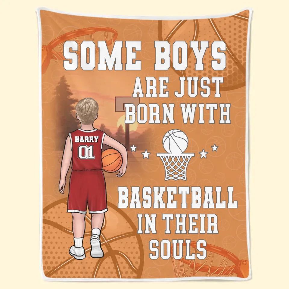 Le basket-ball est mon cœur et mon âme - Couverture familiale personnalisée - Cadeau pour les membres de la famille, les joueurs de basket-ball et les amateurs de basket-ball