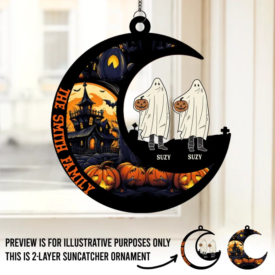 Nous sommes ce que les autres craignent - Attrape-soleil personnalisé pour fenêtre - Cadeau d'Halloween pour les membres de la famille