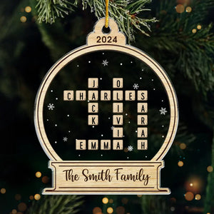 Notre lien fraternel est le plus beau cadeau de tous - Ornement personnalisé pour la famille - Forme personnalisée en acrylique - Cadeau de Noël pour les membres de la famille