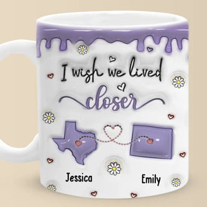 Chaque instant passé avec toi est un souvenir précieux - Mug personnalisé à effet gonflé 3D imprimé Bestie - Cadeau de Noël pour meilleurs amis, BFF, sœurs