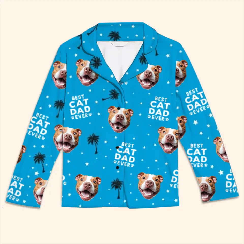 Photo personnalisée : chaque pas est un mot d'amour écrit sur mon cœur ! Pyjama personnalisé pour chien et chat ! Cadeau de Noël pour les propriétaires et les amoureux des animaux.