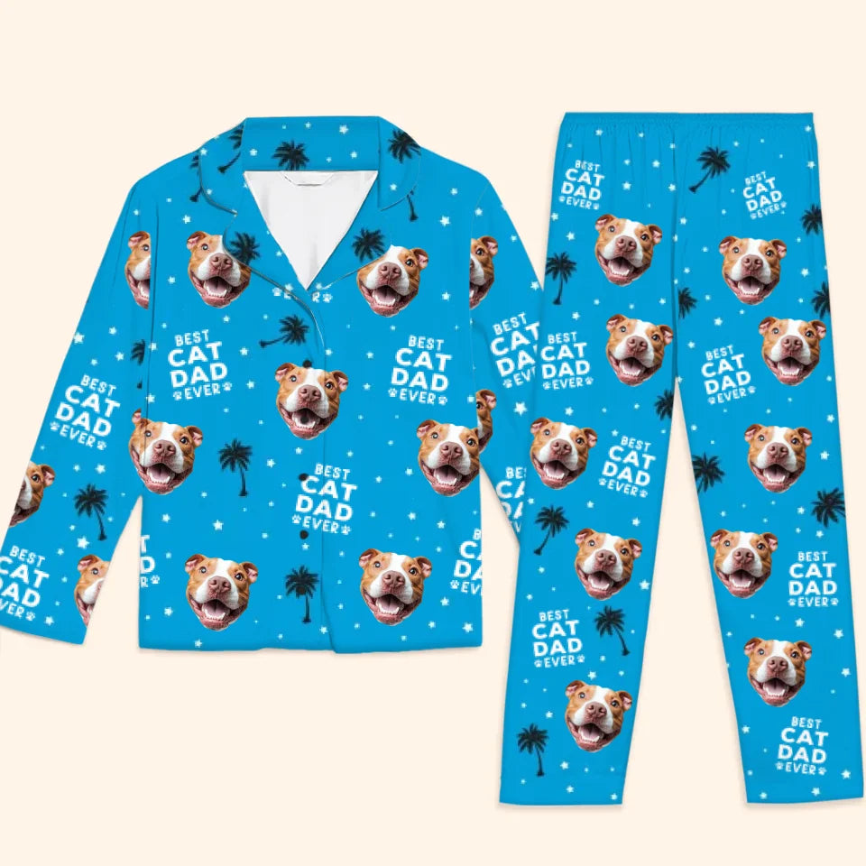 Photo personnalisée : chaque pas est un mot d'amour écrit sur mon cœur ! Pyjama personnalisé pour chien et chat ! Cadeau de Noël pour les propriétaires et les amoureux des animaux.