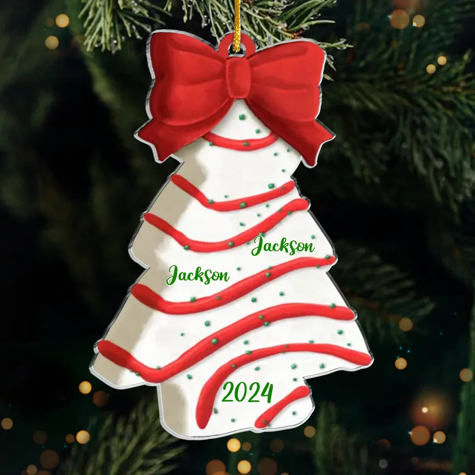 Chaque famille a une histoire et nous écrivons la nôtre - Ornement personnalisé pour la famille - Forme personnalisée en acrylique - Cadeau de Noël pour les membres de la famille