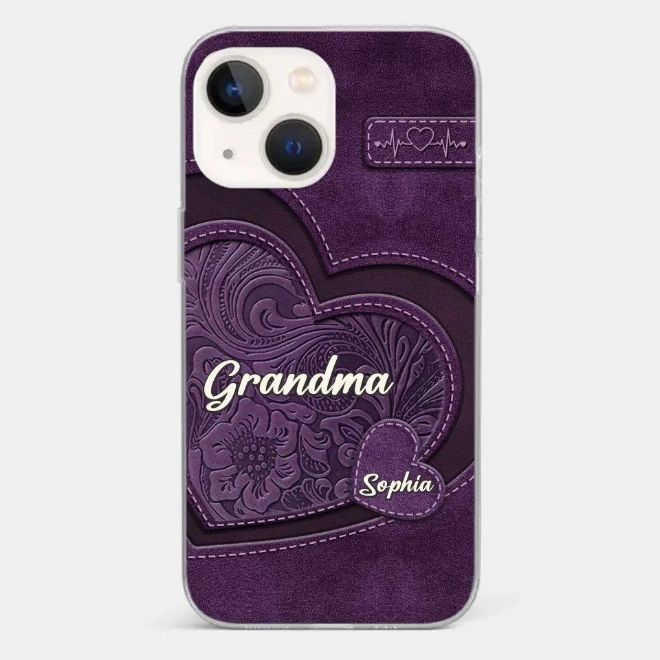 Coque de téléphone transparente imprimée effet gonflé 3D personnalisée - Cadeaux d'anniversaire personnalisés pour maman, grand-mère - Tu es la mère que tout le monde rêve d'avoir