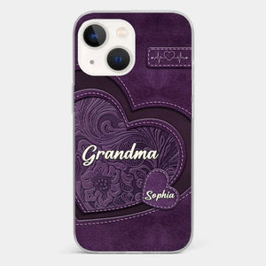 Coque de téléphone transparente imprimée effet gonflé 3D personnalisée - Cadeaux d'anniversaire personnalisés pour maman, grand-mère - Tu es la mère que tout le monde rêve d'avoir