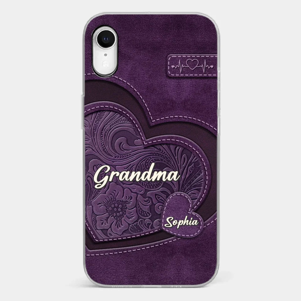 Coque de téléphone transparente imprimée effet gonflé 3D personnalisée - Cadeaux d'anniversaire personnalisés pour maman, grand-mère - Tu es la mère que tout le monde rêve d'avoir