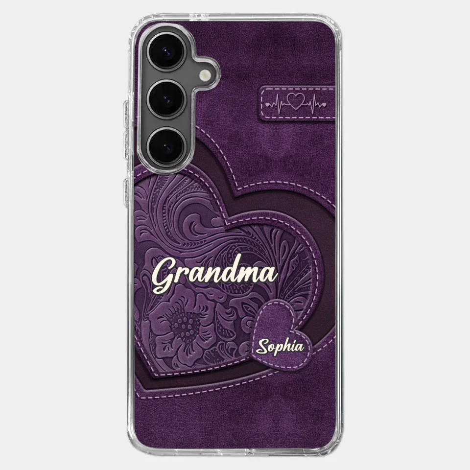 Coque de téléphone transparente imprimée effet gonflé 3D personnalisée - Cadeaux d'anniversaire personnalisés pour maman, grand-mère - Tu es la mère que tout le monde rêve d'avoir