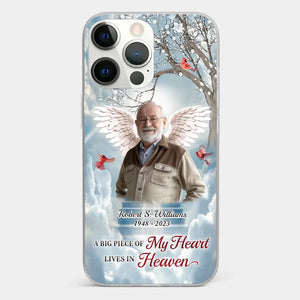 Photo personnalisée : les braves peuvent tomber, mais ne jamais céder – Coque de téléphone transparente personnalisée commémorative – Cadeau de condoléances pour les membres de la famille