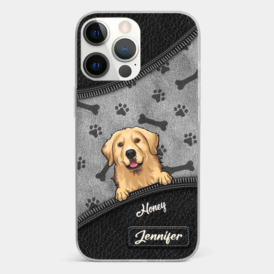 Les chiens nous ont tout donné ! Coque de téléphone transparente personnalisée pour chien ! Cadeau pour les propriétaires et les amoureux des animaux.