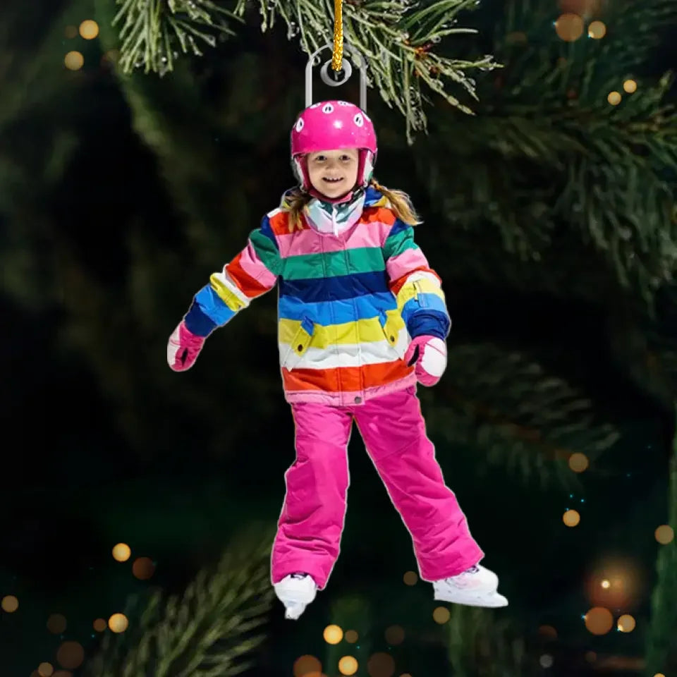 Photo personnalisée « Profitez du jeu » - Décoration personnalisée en acrylique - Cadeau de Noël pour les amateurs de sport et les joueurs