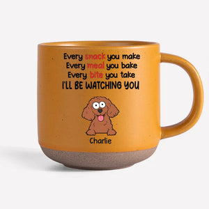 Je suis amoureuse de mon compagnon à quatre pattes ! Mug en céramique personnalisé avec inscription « Chien et chat » - Cadeau pour les propriétaires et les amoureux des animaux.