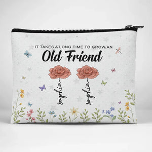 Les fleurs sont comme des amies, elles apportent de la couleur à votre monde - Trousse de maquillage personnalisée Bestie - Cadeau pour meilleures amies, BFF, sœurs