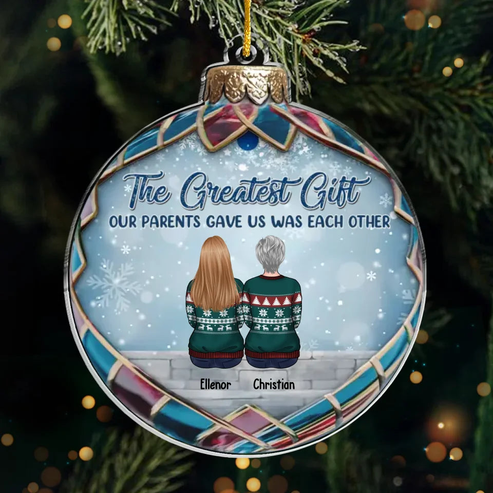Les meilleurs moments se créent en famille - Décoration personnalisée pour la famille - Forme personnalisée en acrylique - Cadeau de Noël pour les membres de la famille