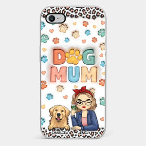 Amis à fourrure à mes côtés - Coque de téléphone transparente personnalisée avec effet gonflé en 3D pour chien et chat - Cadeau de Noël pour les propriétaires et les amoureux des animaux