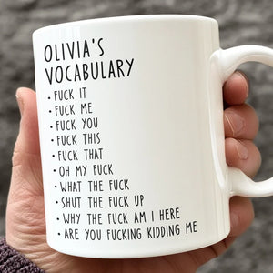 My Work Lexicon - Coworker Personalized Custom Mug - Gift For Coworkers, Work Friends, Colleagues