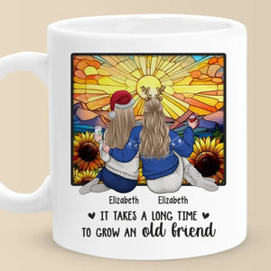 Partenaires dans le crime, pour toujours et à jamais - Mug personnalisé Bestie - Cadeau de Noël pour meilleures amies, meilleures amies, sœurs