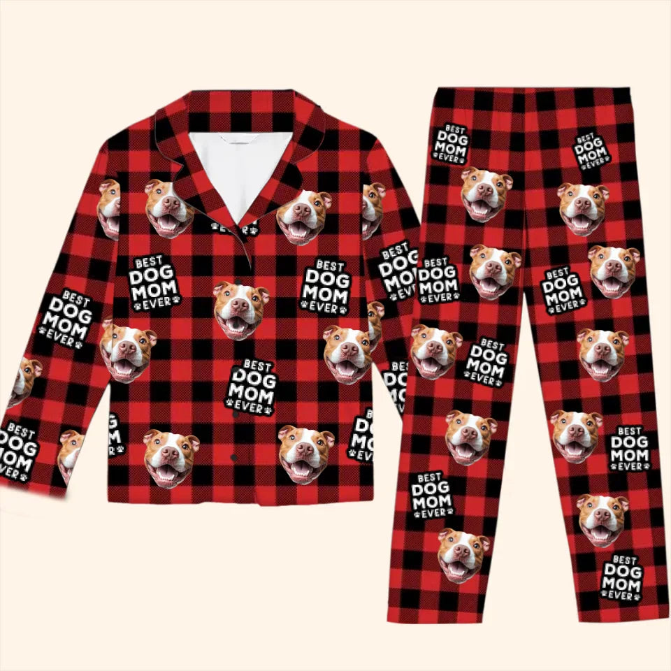 Pyjama personnalisé avec photo : amour inconditionnel de vos amis à quatre pattes ! Pyjama personnalisé pour chien et chat ! Cadeau de Noël pour propriétaires et amoureux des animaux.