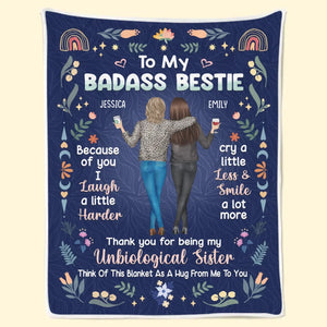 Life Is Made Of Moments, But True Friends Make Those Moments Unforgettable - Bestie Personalized Custom Blanket - Gift For Best Friends, BFF, Sisters