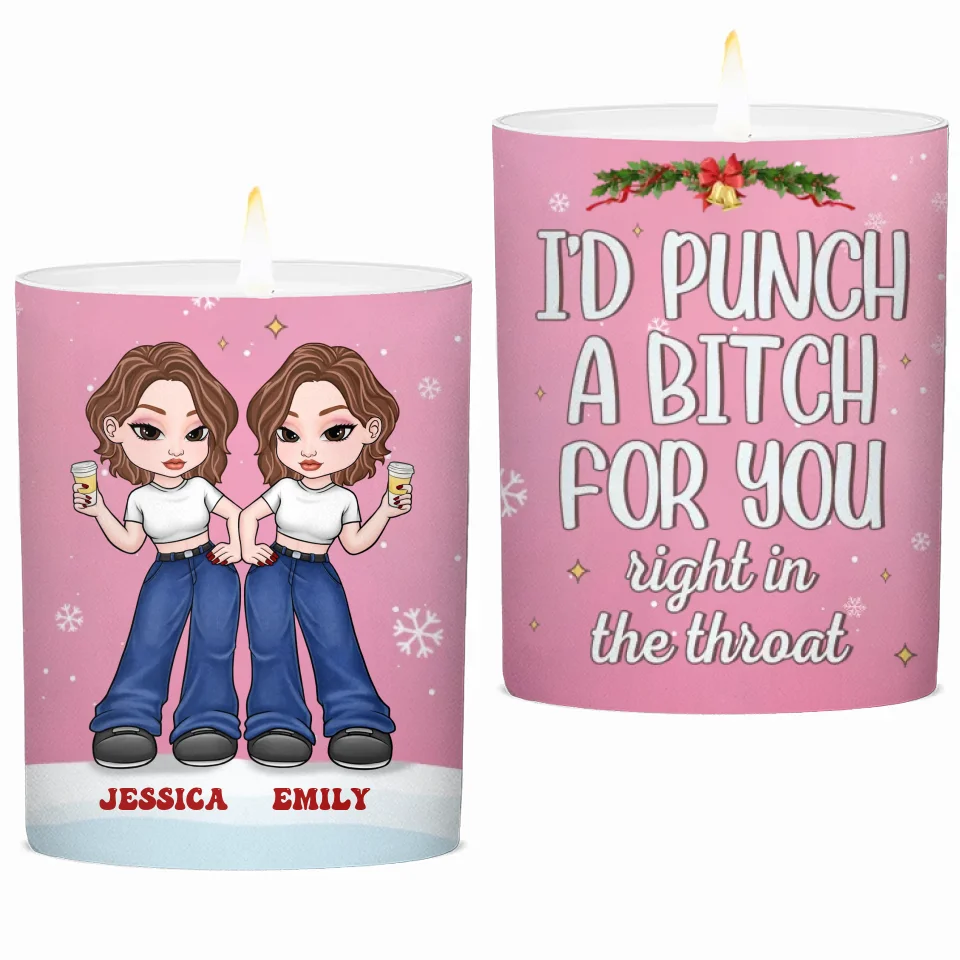 Les amis sont comme des étoiles - Bougie parfumée sans fumée personnalisée Bestie - Cadeau de Noël pour meilleures amies, meilleures amies, sœurs
