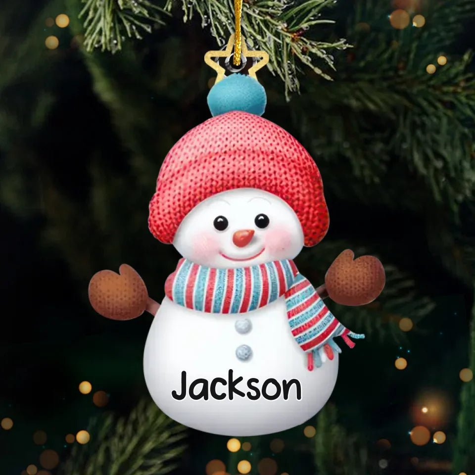 À Noël, jouez et réjouissez-vous ! Décoration personnalisée pour la famille - Acrylique en forme personnalisée - Cadeau de Noël pour les membres de la famille