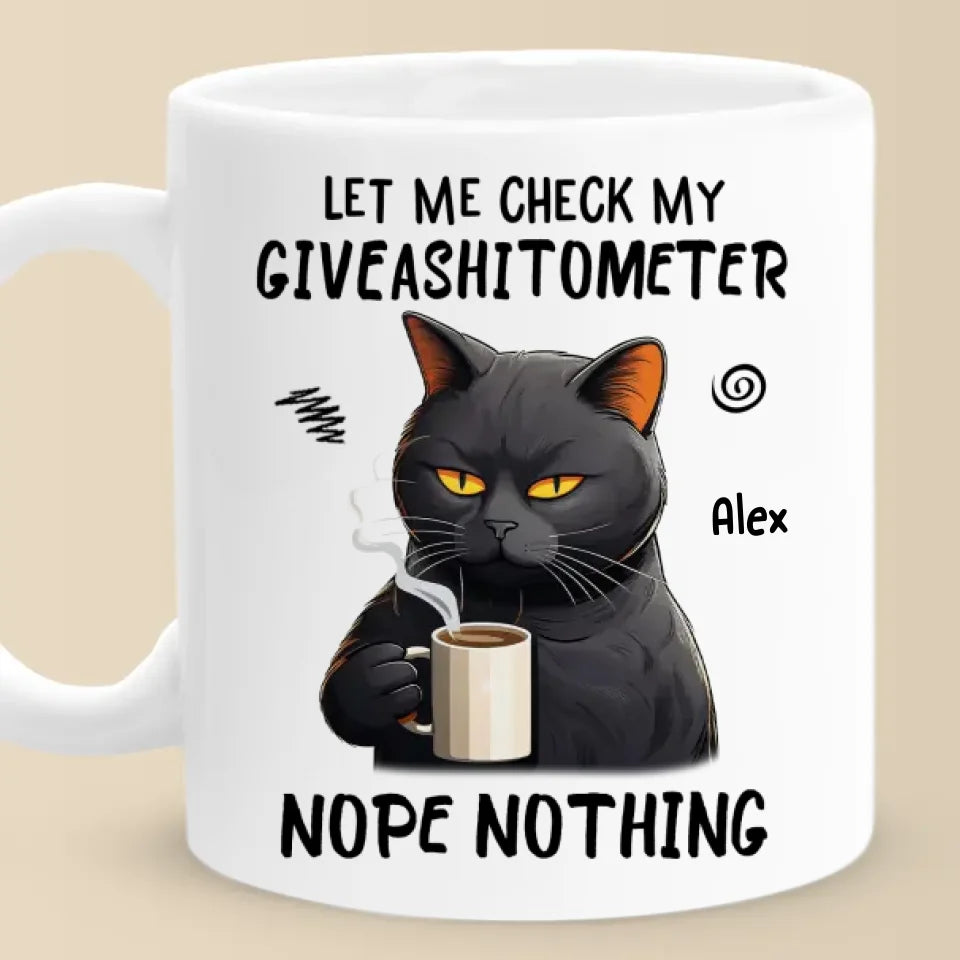 Mon animal spirituel est un chat grincheux - Mug personnalisé pour ami - Cadeau de Noël, cadeau d'anniversaire pour meilleurs amis, membres de la famille, collègues, vous-même