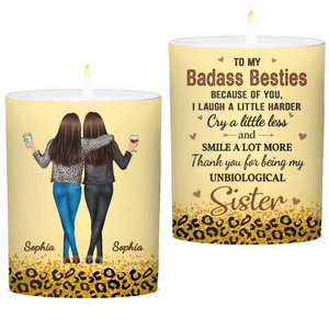 Tu es mon endroit heureux - Bougie parfumée sans fumée personnalisée Bestie - Cadeau de Noël pour meilleures amies, BFF, sœurs