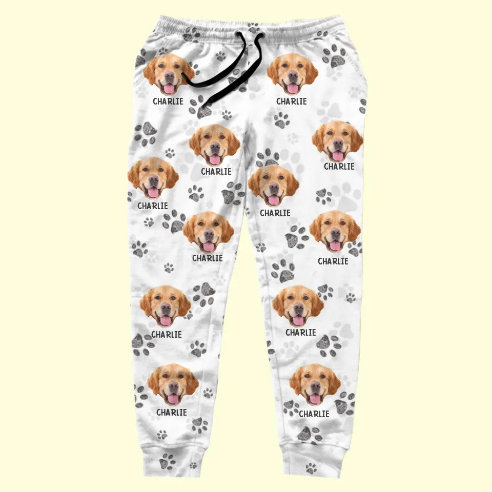 Photo personnalisée : chaque instant passé avec vous est un plaisir de vacances ! Pantalon de survêtement unisexe personnalisé pour chien et chat ! Cadeau de Noël pour les propriétaires et les amoureux des animaux.