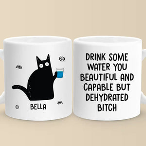 Buvez de l'eau et laissez briller votre beauté - Tasse personnalisée pour ami - Cadeau de Noël pour meilleurs amis, sœurs, membres de la famille, collègues