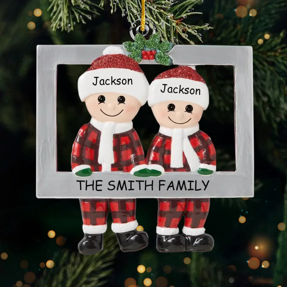 N'oubliez pas ce mois de décembre, que l'amour pèse plus que l'or - Ornement personnalisé pour la famille - Forme personnalisée en acrylique - Cadeau de Noël pour les membres de la famille