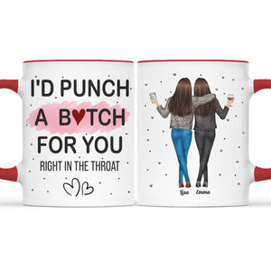 Nous allons ensemble comme des fous et plus fous - Tasse personnalisée avec accents personnalisés Bestie - Cadeau de Noël pour les meilleures amies, BFF, sœurs