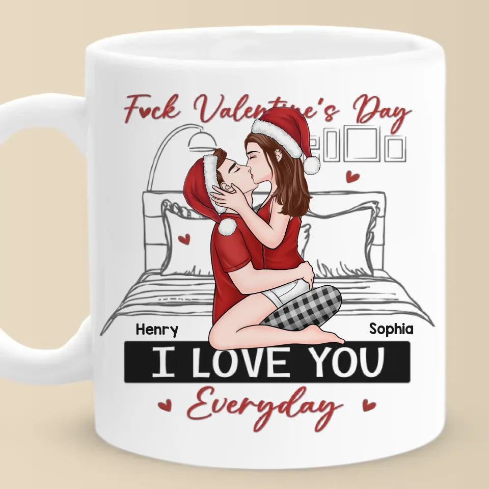 Je t'aime plus que le chocolat - Mug personnalisé pour couple - Cadeau de Saint-Valentin pour mari et femme, anniversaire