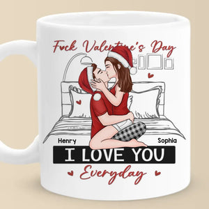 Je t'aime plus que le chocolat - Mug personnalisé pour couple - Cadeau de Saint-Valentin pour mari et femme, anniversaire