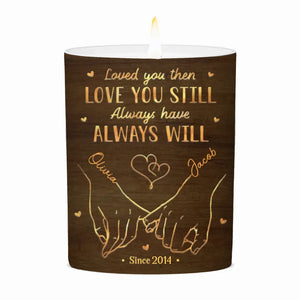 L'amour s'améliore avec le temps - Bougie parfumée sans fumée personnalisée pour couple - Cadeau de Noël pour mari et femme, anniversaire