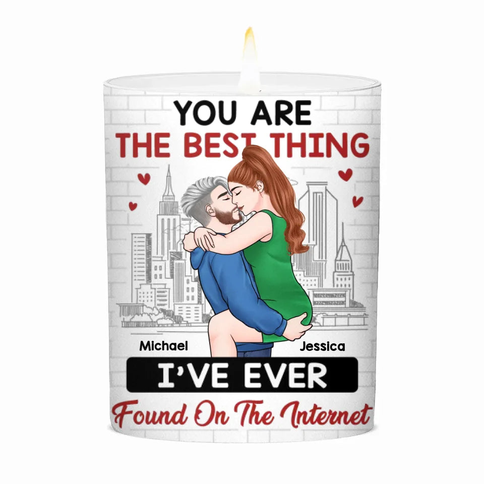 Je t'aime plus que la pizza - Bougie parfumée personnalisée sans fumée pour couple - Cadeau de Noël pour mari et femme, anniversaire