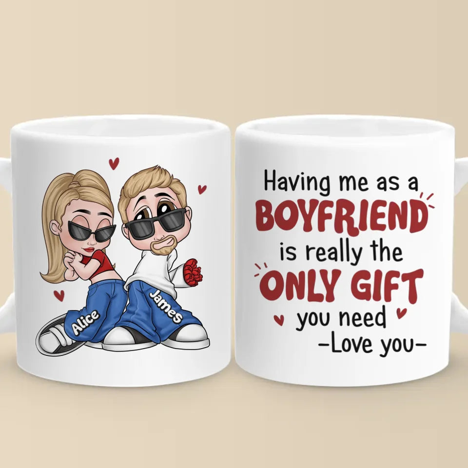 Votre chance est d'être avec moi - Tasse personnalisée pour couple - Cadeau de Noël pour mari et femme, anniversaire