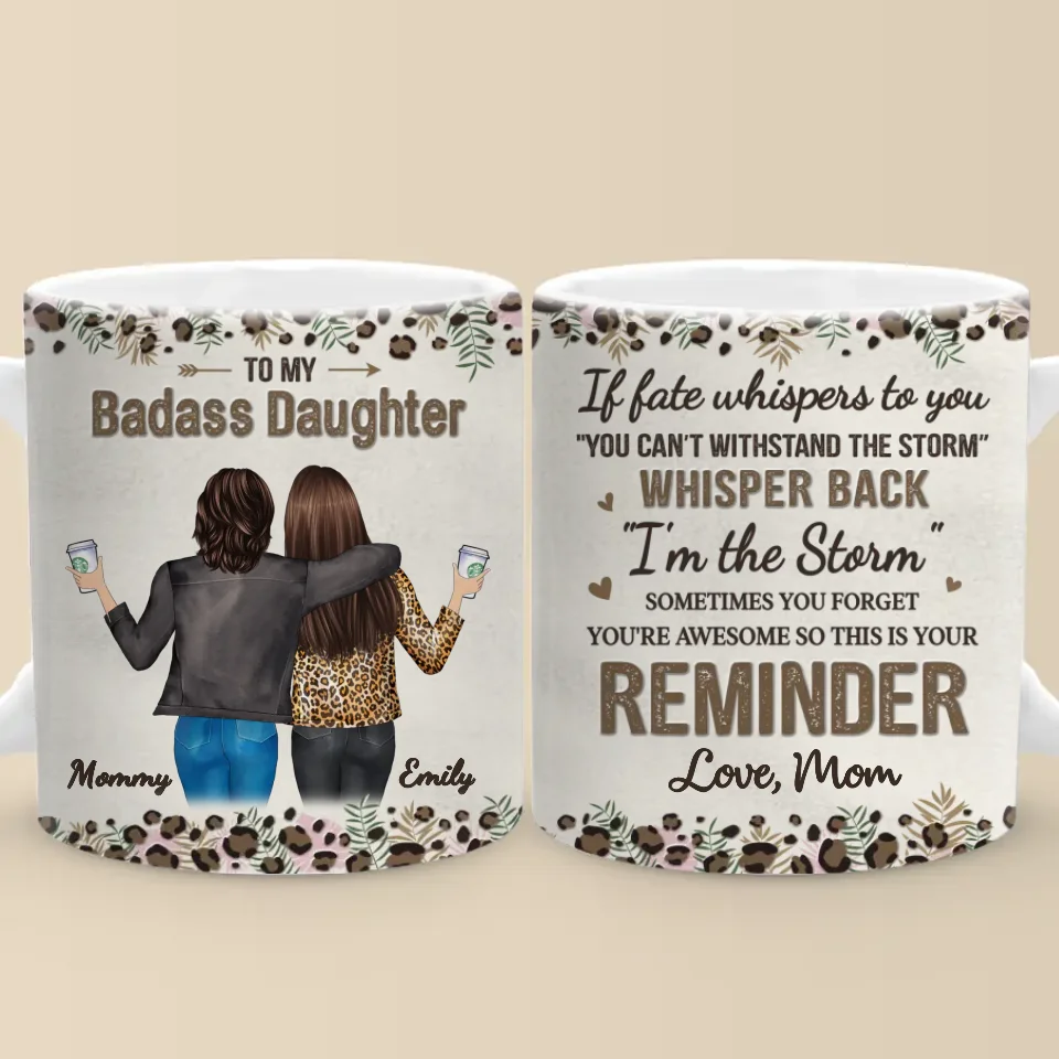 Tasse personnalisée « Famille comme des branches sur un arbre » – Fête des Mères, cadeau pour maman, fille