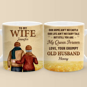 Pour toujours et à jamais, mon amour - Tasse personnalisée pour couple - Cadeau de Noël pour mari et femme, anniversaire