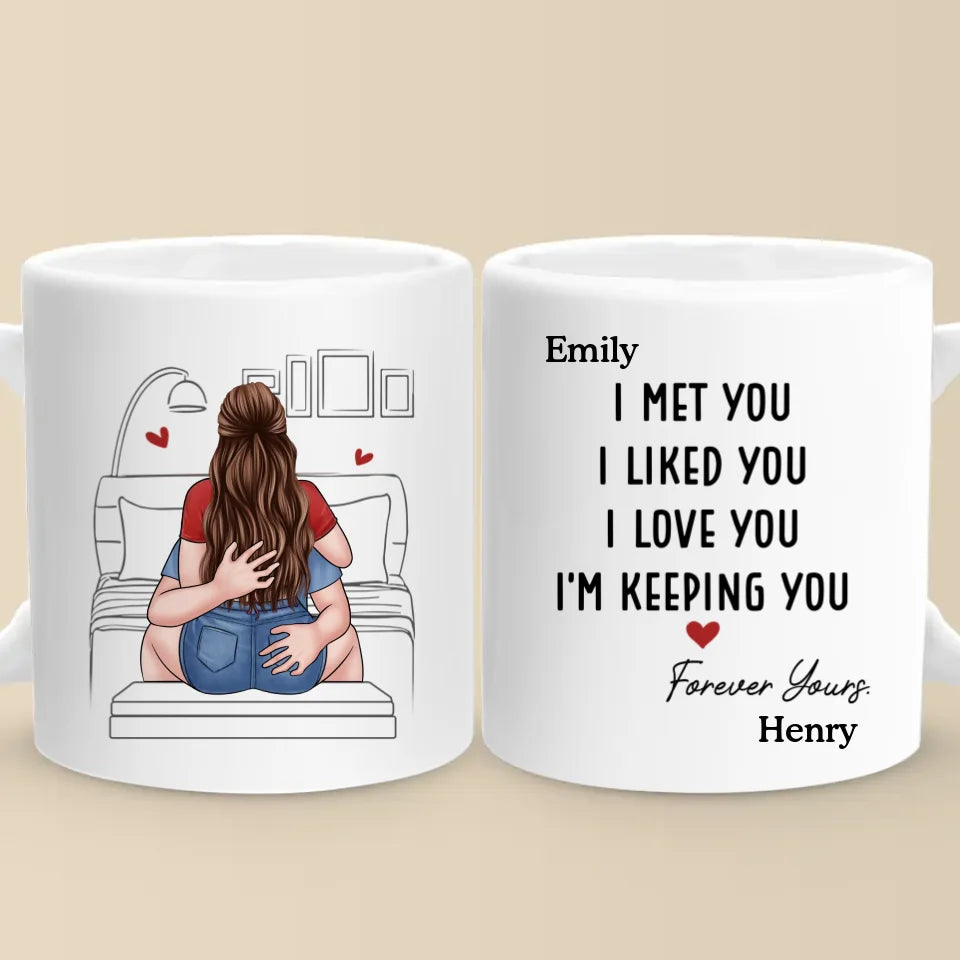 Mon cœur a trouvé son âme sœur en toi - Tasse personnalisée pour couple - Cadeau pour mari et femme, anniversaire