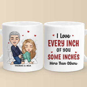 Chaque jour, je t'aime davantage - Tasse personnalisée pour couple - Cadeau pour mari et femme, anniversaire