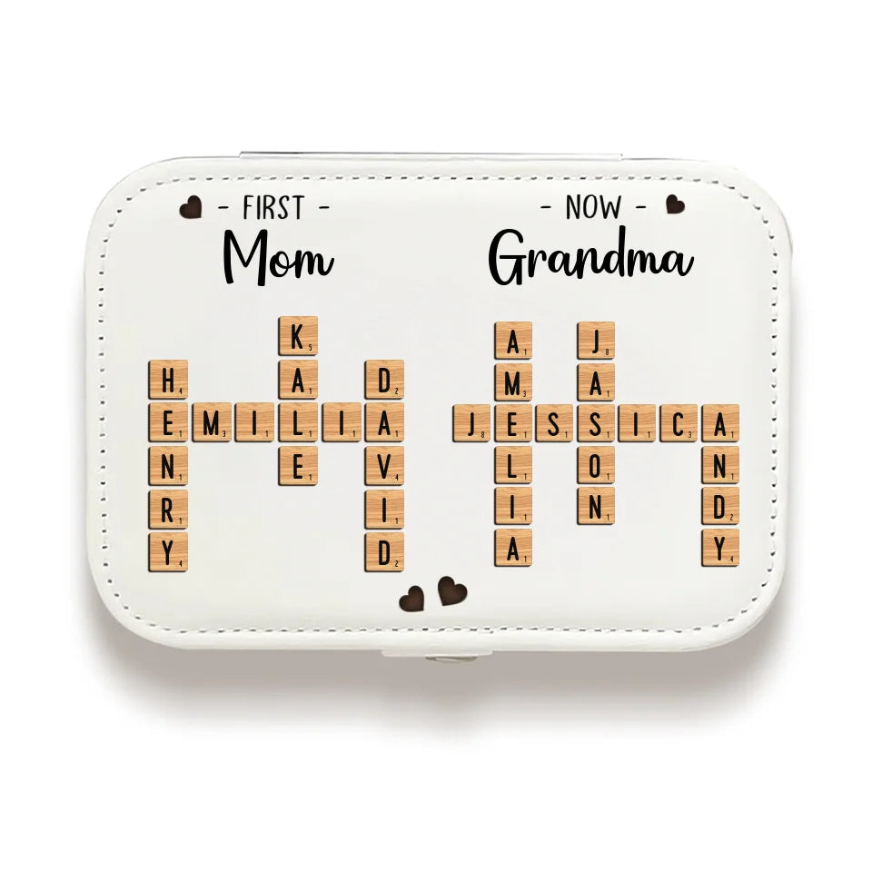 Being Your Mother Was A Gift - Family Personalized Custom Jewelry Case - Gift For Mom, Grandma