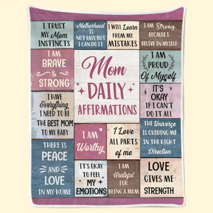 I Am My Child’s Safe Place - Affirmation Personalized Custom Blanket - Gift For Mom, Yourself