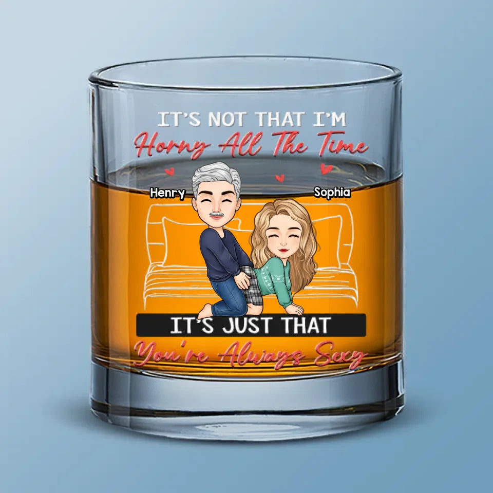 C'est ton charme qui prend le dessus sur mon esprit - Verre à whisky personnalisé pour couple - Cadeau pour mari et femme, anniversaire