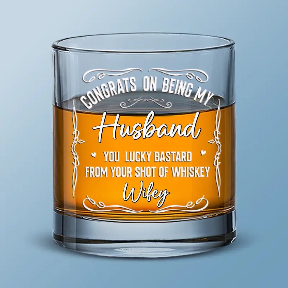 Mon amour est toujours à toi - Verre à whisky personnalisé pour couple - Cadeau pour mari et femme, anniversaire