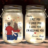 You’re Not Just My Everything, You’re My Forever - Couple Personalized Custom Mason Jar Light - Gift For Couple, Husband Wife, Anniversary